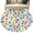 Yellow, variant on Colorful Polka Dot Round Area Rug 5Ft Washable Circle Rugs for Living Room Bedroom, Cartoon Watercolor Geometric on Linen Non-Slip Carpet Floor Mats Indoor Outdoor Carpet Runner Aesthetic Home Decor