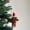 Brown, variant on Felt Ornament - Dachshund Dog with Christmas Hat