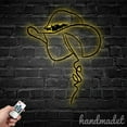 thumbnail image 3 of Handmadetneonsign Cowgirl Metal Wall Art LED Light, Western Cowgirl Lady Metal Sign Room Decor, 3 of 5