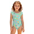 thumbnail image 3 of Abcomgle Toddler Girl Swimsuit 4t Candy Graphic One Piece Swimsuit for Girls Ruffled Stretchy Swimwear for Girls, 3 of 7