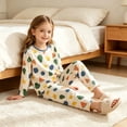 thumbnail image 7 of Spazoro Toddler Kids Girls 2PC 100% Cotton Ouifit Sets, Long Sleeve Fall Winter Cute Print Soft & Comfy Casual Shirts and Pants for Loungewear Multicolor Size 8-9, 7 of 7
