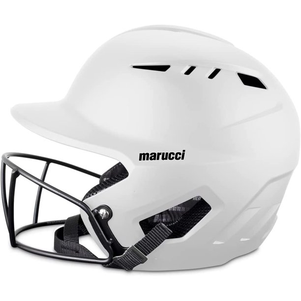 Marucci Duravent Softball Fastpitch Senior Helmet W/ Mask, White
