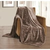 All American Collection New Super Soft Solid Brushed Flannel Throw Blanket