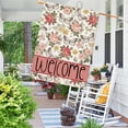 thumbnail image 6 of Welcome Spring House Flag 28 x 40 Inch Vertical Double Sided Burlap Pink Butterflies and Flowers Easter Large Yard Flag Spring Summer Holiday Seasonal Yard Outdoor Outside Decoration, 6 of 6