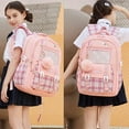 thumbnail image 3 of Laptop Backpack 15.6 Inch Bag College Backpacks Anti  Travel Back Pack Large Bookbags for Women(Pink), 3 of 7