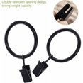 thumbnail image 4 of y 20pcs Black Curtain Rings with Clips Metal Curtain Clips Hook，4.0mm×45mm, 4 of 5