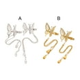 thumbnail image 3 of Dalazy 2 Pcs Fête Voyage Randonnée Femmes Barrette Vintage Cosplay Insecte Pince à Cheveux Déco Photo Bijoux Argent Or, 3 of 6
