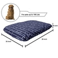 thumbnail image 2 of Navy Blue Pet Bed, Marine Inspired Rope Pattern Knots Aquatic Composition Abstract Ornamental, Resistant Pad for Dogs and Cats Cushion with Removable Cover, 24" x 39", Dark Blue White, by Ambesonne, 2 of 4