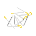 thumbnail image 2 of Music Triangle Instrument Set, Hand Percussion Triangle Children Musical Instrument with 9 Pack Triangle 4 Inch, 2 of 4