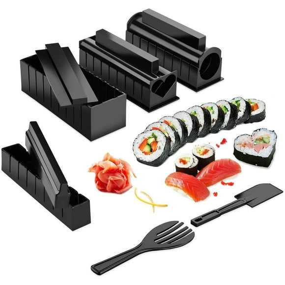 Sushi Chef's Delight Kit, Easy Clean Reusable Tools, Restaurant Quality Sushi At Home, Safe And Durable Design, For Kitchen Lovers, Foodies (Creative Shapes)