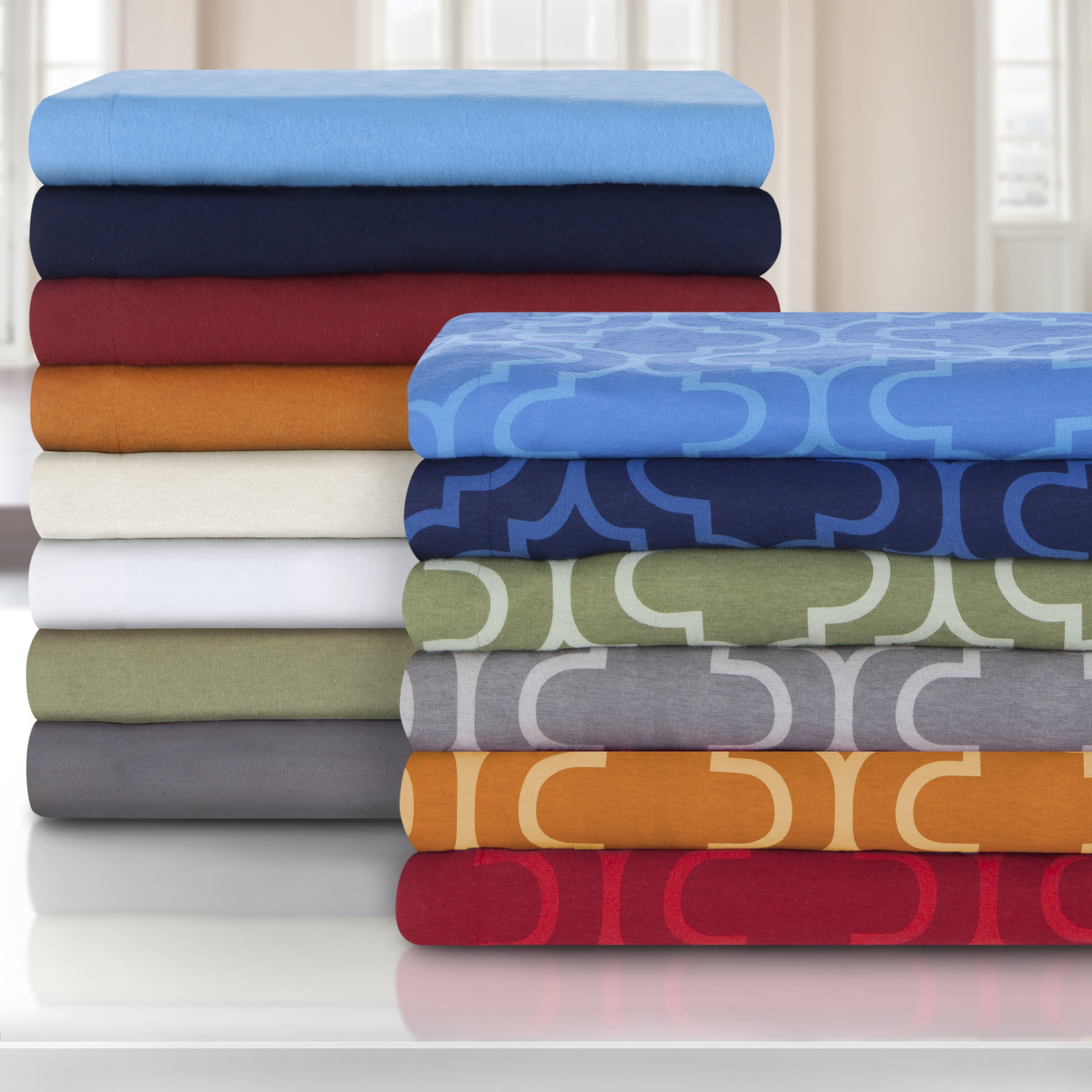 Impressions Sayre Trellis Cotton Flannel Duvet Cover Set