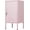 Pink, variant on Metal Locker End Table with 2 Adjustable Shelves, Modern Storage Cabinet with Locking Door and Anti-Tip Design, Side Table for Living Room Bedroom Office, Pink