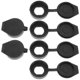 thumbnail image 1 of Charging Port Dust Plug Scooter Key Panel Cover Compatible with Harsh Environment Conditions Black Plastic 6 pcs, 1 of 5