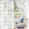 thumbnail image 1 of XmhyTop-A Cortinas de encaje blancas, 2 piezas, 140 x 160 cm, decorativas para el hogar y la cocina., 1 of 5