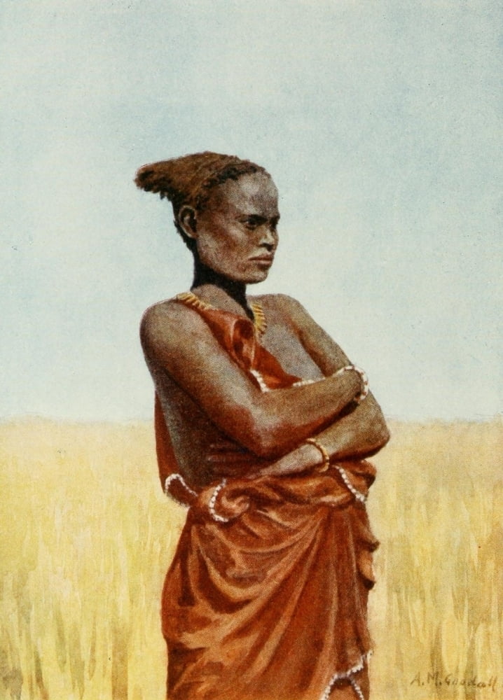 South Africa 1910 A Zulu Woman Poster Print By A M Goodall 18 X 24 Walmart Walmart