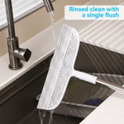 Multifunction Magic Broom,2 in 1 Long Handle Silicone Air Broom for Floor,Living Room, Kitchen,Garage, Deck