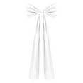 thumbnail image 2 of Giant Bow Decor Christmas Tree Topper,20 x 71 Inches Christmas Extra Large Satin Bows,Giant Xmas Tree Toppers Bows for Home Wreath Birthday Wedding Party Decorations(White), 2 of 4