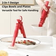 thumbnail image 5 of Cute Bird Anti-Scald Bowl Gripper, Silicone Hot Plate Retriever Tongs for Microwave & Steamer, Non-Slip Pot Lifter Kitchen Gadget, Heat Resistant Clip-Red, 5 of 9