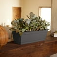 thumbnail image 5 of Bloem 30-in Wide Dura Cotta Resin Window Box Planter - Charcoal Gray, 5 of 7