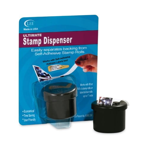 Ultimate Stamp Dispenser, One 100 Count Roll, Black, Plastic, 2 Ultimate Stamp Dispenser, One 100 Count Roll, Black, Plastic, 2