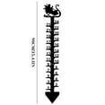 thumbnail image 2 of 24-Inch Metal Snow Gauge with Snowflake Design, Outdoor Yard Decoration for Measuring Snowfall, 2 of 2