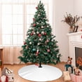 thumbnail image 7 of Yiaed White Print Christmas Tree Skirt , Tree SkirtsTree Mat for Christmas Winter Holiday Indoor Decorations-48", 7 of 7