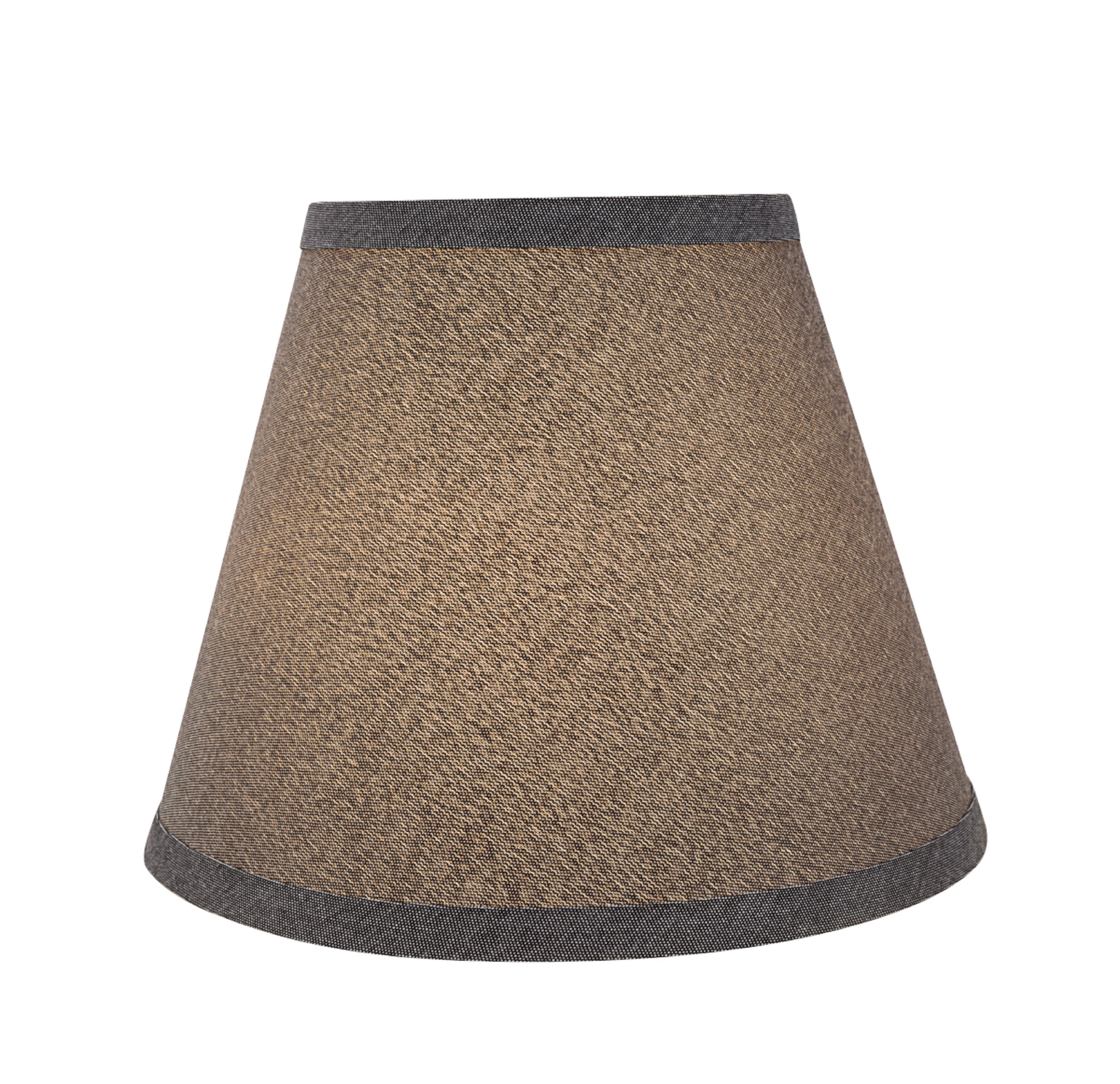 Aspen Creative 32425 Transitional Hardback Empire Shaped Spider Construction Lamp Shade in Grey, 9" wide (5" x 9" x 7")