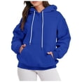 thumbnail image 1 of WILLBEST Chandails à Capuche Femme Mode Uni à Cordon avec Poche Sweat à Capuche jerzee, 1 of 4