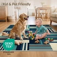 thumbnail image 4 of ODIKA 4'x6' Ultra-Soft Area Rug, Minimalist Interlocking Rectangular Asymmetrical Varied Width None Washable, Bare feet friendly, Silk-Touch for Bedroom Home office, 4 of 7