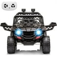 thumbnail image 2 of Acekid 12V Kids Ride on Car Truck w/ Parent Remote Control, LED Lights, Spring Suspension, Music, Black, 2 of 6