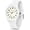 White, variant on Nurse Watch with Second Hand, Nursing School Watch, 24 Hour Military Watch Women Analog Luminous, Waterproof Watches for Women Swimming, Purple