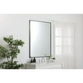 thumbnail image 3 of Metal frame rectangle mirror 36 inch in Black, 3 of 5