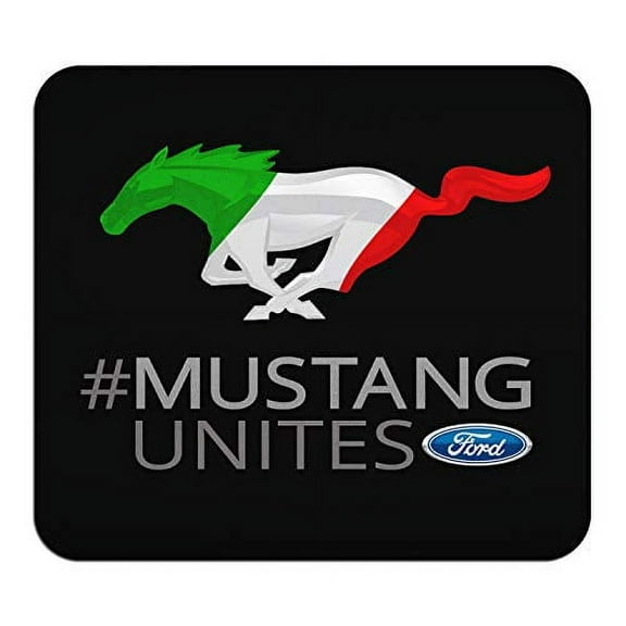 Ford Mustang Unites Italy Flag Graphic PC Mouse Pad for Gaming and Office