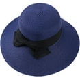 thumbnail image 4 of CoCopeaunts Straw Bucket Hat for Women Bowknot Decorate Belt Spring Summer Wide Brim Outdoor Beach Sweet Girls Basin Hat, 4 of 8