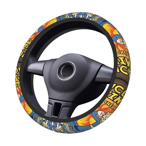 Fall-Out Steering Wheel Cover Elastic Stretch Breathable Vehicle Steering Wheel Protector Car Interior Accessories