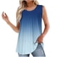 thumbnail image 2 of mfyjkho Camisetas Sin Mangas Para Mujer, Camiseta De Verano Para Mujer, Sin Estampado, Cuello Redondo Y Plisada Tops Casuales Para Mujer S, 2 of 6