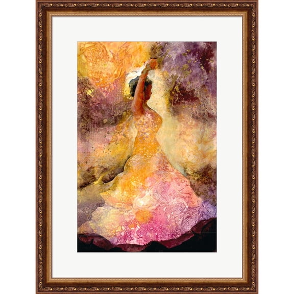 Great Art Now Flourished Dancer 1 by Doris Charest, Framed Wall Art, 18.75W x 24.75H