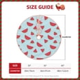 thumbnail image 4 of Balery Watermelon Printed Christmas Tree Skirt , Merry Christmas Party Christmas Tree Decoration,Adjustable Tree Skirt-36", 4 of 8