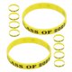 thumbnail image 5 of IFANLANDOR 10Ud Brazaletes De Silicona Amarillo Para Fiesta Y Recuerdo De Graduación, 5 of 8