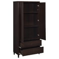 thumbnail image 3 of Wadeline 2-door Tall Accent Storage Cabinet Rustic Tobacco, 3 of 8