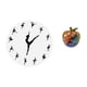 thumbnail image 5 of Reloj de pared de bailarina de ballet con estatua de nórdico, reloj artístico silencioso y escultura de fruta para decoración del hogar y la o, 5 of 8