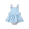 thumbnail image 1 of Girls Suspender Denim Romper, 1 of 4