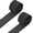 Black, variant on Crepe Paper Roll, Light Blue Streamers Sheets, [for Party Streamer Decorations, Birthday Party] - 1.8 Inch x 82 ft / 2 Roll