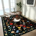 thumbnail image 5 of Area Rugs For Bedroom Rugs For Under Table, 5x7ft Rug Boho Soft Bedroom Rug, Washable Stain Resistant Area Rug For Living Room Entryway Home Decor Black, 5 of 11