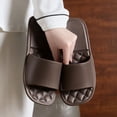 thumbnail image 2 of Agkizg Unisex Bathroom Slippers, Women Mens Shower Shoes, Unisex Couple Solid Color Slide Sandals Soft Sole Casual Indoor Home Slippers, 2 of 6
