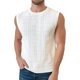 thumbnail image 1 of Chaleco sin mangas con capucha y cuello en V de malla para hombre - Diseño hueco, poliéster, corte holgado informal (S-XXXL), 1 of 6