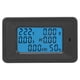 thumbnail image 2 of Energía 5 Dígitos 0.01 ~ 9999999999KWh Control de retroiluminacía de la frecuencia compatible 50/60 Hz, Medidor de Voltaje, 6 en 1, para PrueBa de Energía Eléctrica, 2 of 7