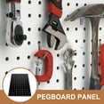 Perforated Side Panel Rack TABLZONE Black Pegboard Wall Rack for Storage and Display, Perforated ...