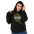 thumbnail image 3 of Missouri Distressed Block Letters MO Unisex Plus Fleece Graphic Hoodie Brisco Brands 2X, 3 of 5