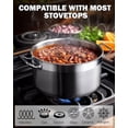 thumbnail image 4 of Cooks Standard Kitchen Juegos de utensilios de cocina de acero inoxidable, ollas y sartenes profesionales que incluyen cacerola, sartén para saltear, olla con tapas, 8 piezas, plateado, 4 of 5